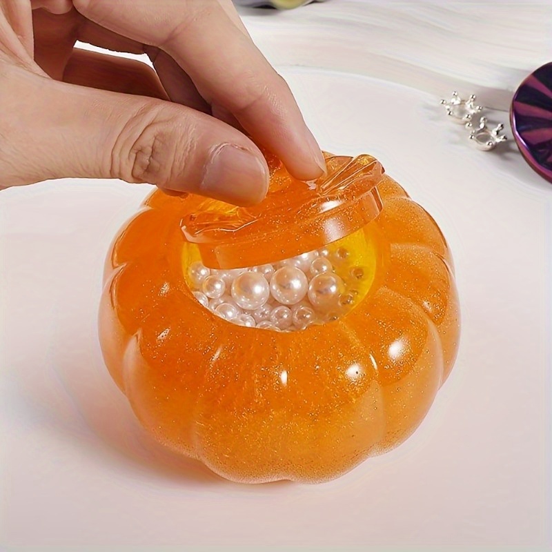 ふた付きハロウィンパンプキンジャー、シリコンモールド、エポキ - Candle Supplies Jars のレビューと価格