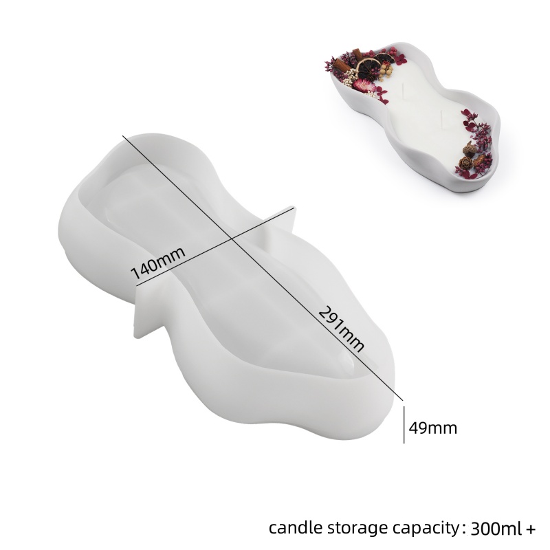 DIY 不規則な波キャンドルボウルシリコーン型収納瓶ジュエリ - Candle Supplies Jars のレビューと価格