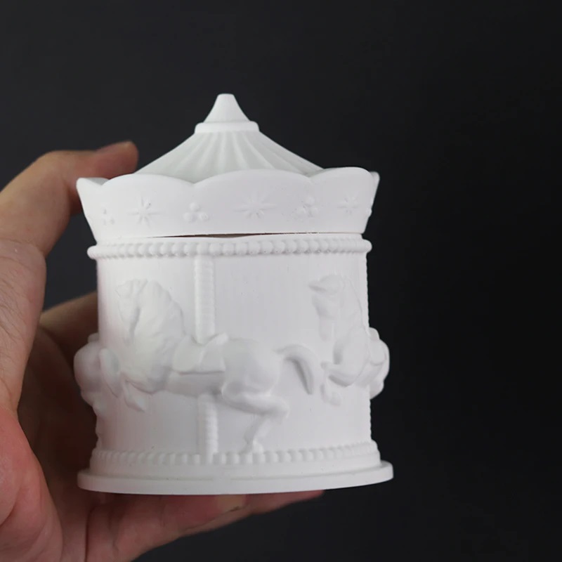 面白いカルーセル収納ボックスシリコーン型 DIY かわいいス - Candle Supplies Jars のレビューと価格