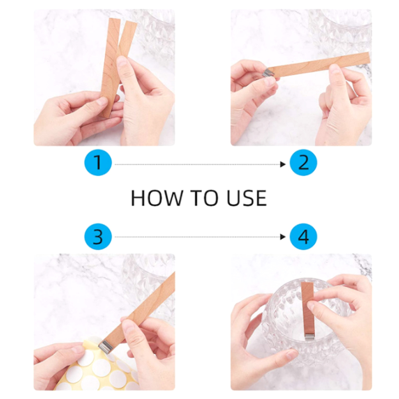 30 個の木製キャンドル芯キャンドル作成セット芯クリップベー - Candle Supplies Jars のレビューと価格