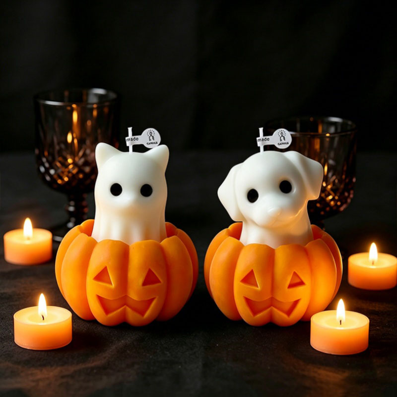ハロウィンアニマルスプークアロマキャンドルシリコンモールドD - Candle Supplies Jars のレビューと価格